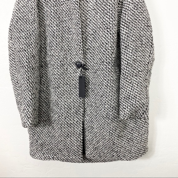 Blank NYC Black and White Say Anything Tweed Coat - Picture 5 of 10